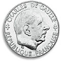 Pièce 1 franc commémorative, cotation